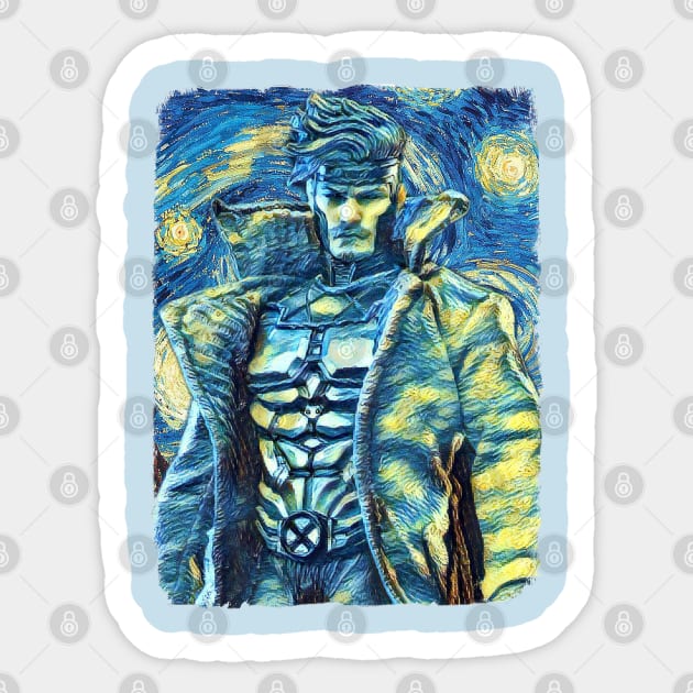 Gambit Van Gogh Style Sticker by todos